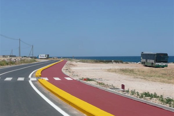 asfalto stampato pista ciclabile vernice all acqua 9